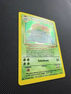Pokemon TCG Base Set Venusaur Holo Rare Card 15/102 NM - Image 3