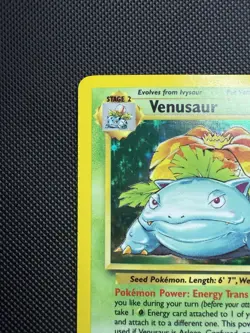 Pokemon TCG Base Set Venusaur Holo Rare Card 15/102 NM - Image 4