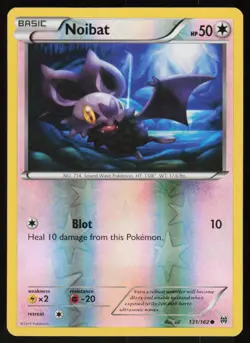 Noibat 131/162 Common BREAKthrough Pokemon Reverse Holo Lightly Played - Image 1
