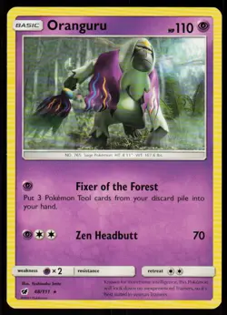 Oranguru 48/111 Rare Crimson Invasion Pokemon Near Mint - Image 1