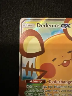 Pokemon TCG Dedenne GX Full Art Ultra Rare Holo Card 195a/214 Unbroken Bonds NM+ - Image 5