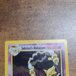 Pokemon Sabrina's Alakazam 16/132 Holo Rare Gym Challenge 80 HP Unlimited 1999 - Image 2