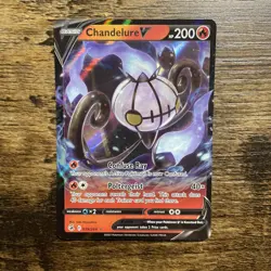 Chandelure V - 039/264 Fusion Strike Ultra Rare Pokemon - NM/MINT - Image 1