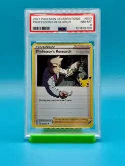 PSA 8 - 2021 Pokemon Celebrations Professor's Research #023 - Image 1