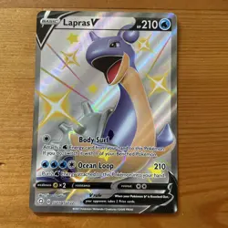 Lapras V SV110/SV122 Shining Fates NM Full Art Ultra Rare Pokemon Card - Image 1