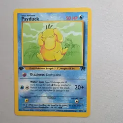 Pokemon TCG Psyduck 65/82 Team Rocket 1st Edition Basic Common Regular 50 HP - Image 1