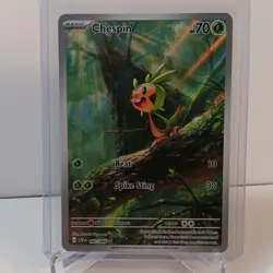 Pokemon TCG Chespin 087/086 Chaos Rising Basic Secret Rare Holo English - Image 1