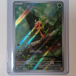 Pokemon TCG Chespin 087/086 Chaos Rising Basic Secret Rare Holo English - Image 3