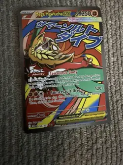 Pokemon Mega Hawlucha EX ASC 268/217 Full Art Foil Mega Evolution Ability 250HP - Image 1