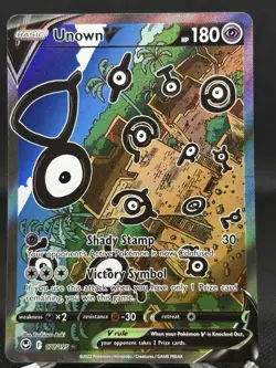Unown V - SWSH12: Silver Tempest #177/195 (Alternate Full Art) Pokemon 🔥 - Image 1