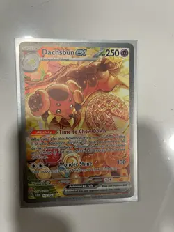 Pokemon Dachsbun ex 169/142 SV07 Stellar Crown Special Illustration Rare Holo - Image 1