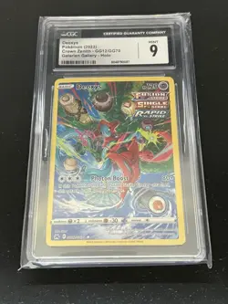CGC 9 Deoxys GG12/GG70 SWSH: Crown Zenith: Galarian Gallery Holo - TCG Pokemon - Image 1