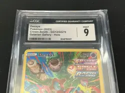 CGC 9 Deoxys GG12/GG70 SWSH: Crown Zenith: Galarian Gallery Holo - TCG Pokemon - Image 2