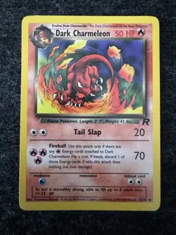 Pokemon TCG Team Rocket Dark Charmeleon 32/82 Unlimited Uncommon WOTC - Image 1
