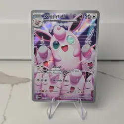pokemon wigglytuff me02: phantasmal flames 105/094 illustration rare holo 120 h… - Image 1