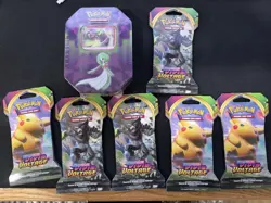 Pokemon TCG Gardevoir Strong Bonds Tin Sealed | 6 Vivid Voltage Booster Pack - Image 1