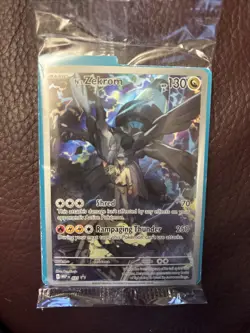 N’s Zekrom Promo Sealed Pokemon Card and Ascended Hero Sleeves Pack Sealed - Image 1
