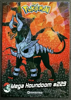 MEGA HOUNDOOM - POKEMON JOHTO CRYSTAL CARD COLLECTION CRACKED CCG ICE HOLO - Image 1