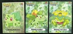 BULBASAUR X IVYSAUR X VENUSAUR LOT - POKEMON SHINY INFINITY SILVER HOLO - Image 1