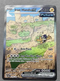 Iron Hands ex 248/182 Special Illustration Rare Paradox Rift Pokemon - NM - Image 1