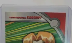 CASSIDY HV5 - NON-HOLO - Topps BLUE LOGO - HEROES & VILLAINS TV POKEMON CARD LP - Image 2