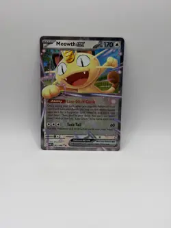 Meowth ex 062/088 Me03: Perfect Order Holo Pokemon Basic Card Double Rare - Image 1