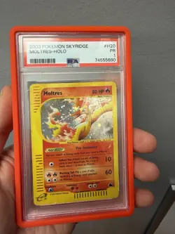 2003 Pokemon Skyridge Moltres Holo #H20/H32 PSA 1 - Image 1