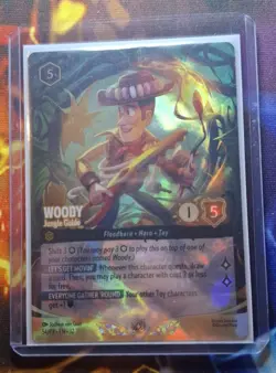 Disney Lorcana Woody Jungle Guide 54/P3 Wilds Unknown Set Champs Foil Promo - Image 4