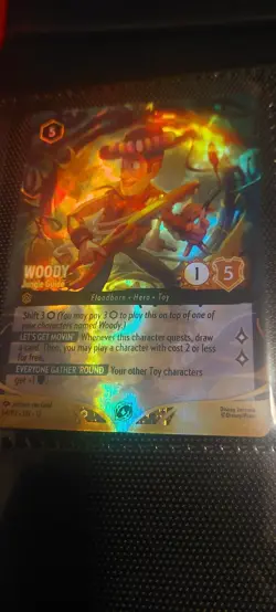 Disney Lorcana TCG Woody - Jungle Guide Foil Set Champs Top 8 Promo 54/204 - Image 2