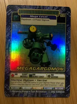 Digimon St-139 MegaGargomon S-Foil Holo Digimon Street Starter Card - Image 1