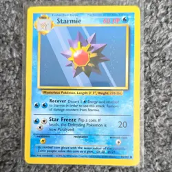 Pokemon TCG Starmie 064/102 Base Set Regular Uncommon English Wizards 1999 60HP - Image 1