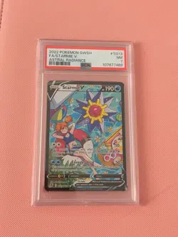2022 POKEMON SWORD & SHIELD ASTRAL RADIANCE #TG13 FULL ART/STARMIE V PSA 7 - Image 1