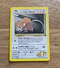 Lt. Surge's Raticate Gym Challenge 53/132 Regular Card - Image 1