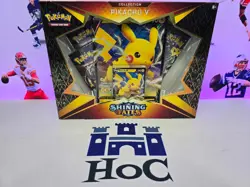 POKEMON TCG PIKACHU V BOX 2 Foil Cards & 4 Booster Packs - New Factory Sealed - Image 1