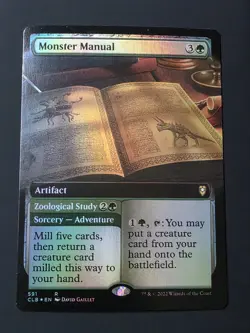Monster Manual (Extended Art) Commander Legends: Battle for Baldur's Gate Foil - Image 1