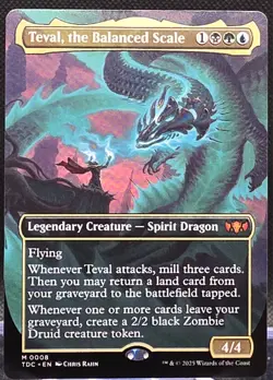 Teval, the Balanced Scale #8 Commander: Tarkir: Dragonstorm Borderless Regular M - Image 1