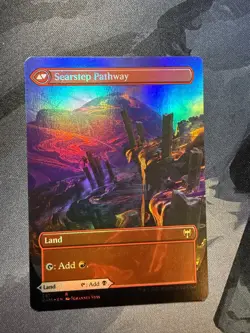 Blightstep Pathway/ Serastep Pathway (Borderless) Kaldheim (KHM)- FOIL - Image 1