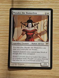 x1 Masako the Humorless ~ Champions of Kamigawa ~ Moderately Played MP - Image 1