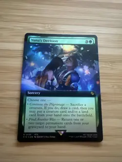 Yuna's Decision (Extended Art) #125 (Foil) (NM) Final Fantasy FIC Magic MTG - Image 1