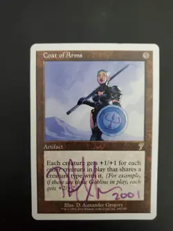 Mtg Coat Of Arms Ap Artist Proof Signed Dated By Artist 2001 - Image 1
