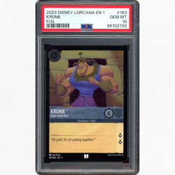 2023 DISNEY LORCANA THE FIRST CHAPTER #183/204 KRONK RIGHTHAND MAN FOIL PSA 10 - Image 1