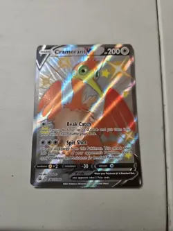 Pokemon TCG Card Cramorant V SWSH086 Black Star Promo NM Full Art - Image 1