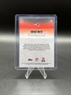 2025 Topps Signature Class Drake Maye #d /50 #38 - Image 2