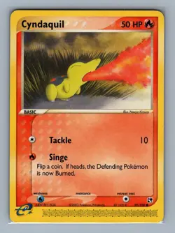 Cyndaquil #59/100 Sandstorm Pokemon Card - LP - Image 2