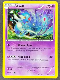 Pokemon Azelf XY142 XY Black Star Promo LP/NM - Image 1