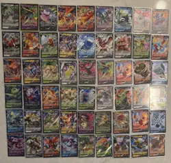Pokemon TCG 216 Card V Lot 216 Card Pokemon Sleeved J - Image 5
