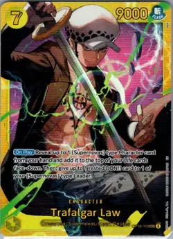 Trafalgar Law OP10-119 SEC English Royal Blood - One Piece Card - NM - Image 1