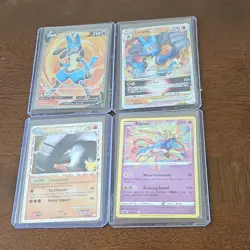 Pokemon card lot: V/Vstar Lucario, Donphan celebrations, Zacian holo - Image 1