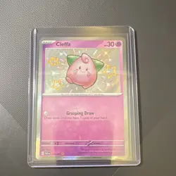 Pokemon TCG Cleffa Paldean Fates Shiny Rare Card 150/091 - Image 1