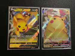 Pikachu Vmax & V Pokemon Vivid Voltage Ultra Rare Card Lot 044/185 043/185 Nm-M - Image 1